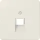JUNG 569-1 UA centraalplaat 1-voudig tbv RJ45 wandcontactdoos CD500 creme