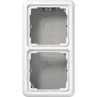 JUNG CD 582 A WW opbouwbak 2-voudig CD500 alpine wit