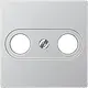 JUNG A 561 PLTV AL centraalplaat antenne-coax A-range aluminium