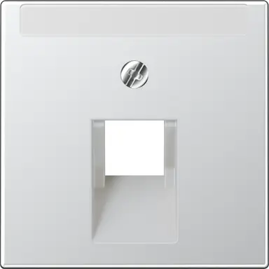 JUNG A 569-1 PLUA AL centraalplaat 1-voudig tbv RJ45 wandcontactdoos A-range aluminium