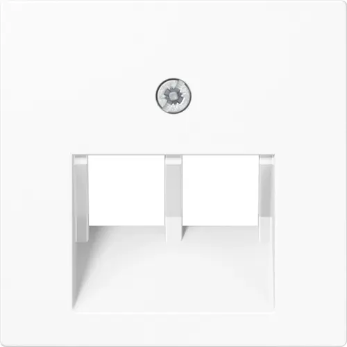 JUNG A 569-2 BFPLUA WW centraalplaat 2-voudig tbv RJ45 wandcontactdoos A-range alpine wit
