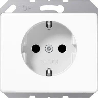 JUNG SL 520 NKI SW wandcontactdoos randaarde Safety+ SL500 zwart glans OP=OP