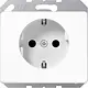 JUNG SL 520 NKI SW wandcontactdoos randaarde Safety+ SL500 zwart glans OP=OP