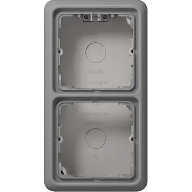 JUNG CD 582 A GR opbouwbak 2-voudig CD500 grijs