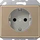JUNG SL 520 NKI GB wandcontactdoos randaarde Safety+ SL500 goud-brons OP=OP