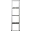 JUNG CD 584 LG afdekraam 4-voudig CD500 lichtgrijs