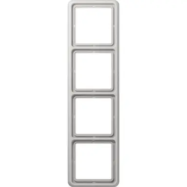 JUNG CD 584 LG afdekraam 4-voudig CD500 lichtgrijs