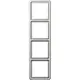 JUNG CD 584 LG afdekraam 4-voudig CD500 lichtgrijs