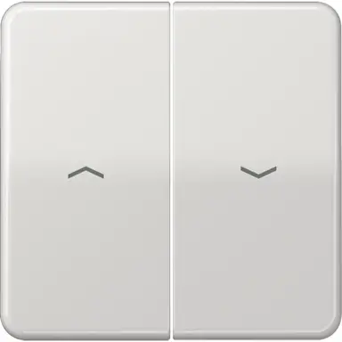 JUNG CD 595 P LG wip 2-voudig met pijlsymbolen tbv jaloezieschakelaar CD500 lichtgrijs