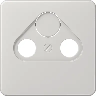 JUNG CD 561 SAT LG centraalplaat coax/sat CD500 lichtgrijs