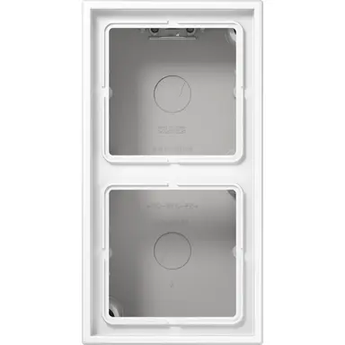 JUNG LS 582 A WW opbouwbak 2-voudig LS990 alpine wit