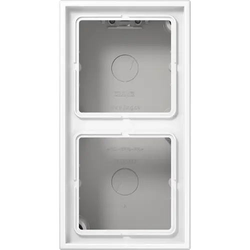 JUNG LS 582 A WW opbouwbak 2-voudig LS990 alpine wit