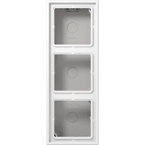 JUNG LS 583 A WW opbouwbak 3-voudig LS990 alpine wit