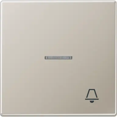 JUNG ES 2990 KO5 K schakelwip met belsymbool en controlevenster LS990 edelstaal