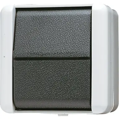 JUNG 807 W kruisschakelaar 10A met onderbak IP44 WG800