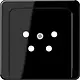 JUNG CD 561 TF SW centraalplaat telefoon 4-polig CD500 zwart glans