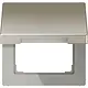 JUNG ES 2990 KL klapdeksel voor wandcontactdoos en centraaldelen van 50 x 50 mm LS990 edelstaal