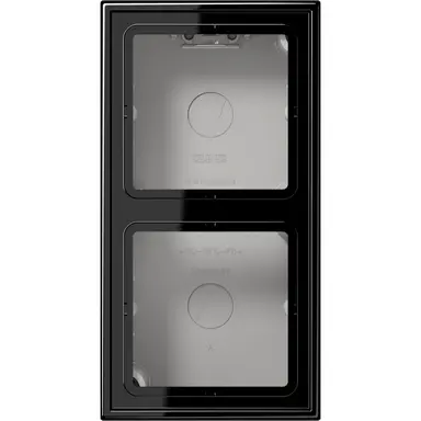 JUNG LS 582 A SW opbouwbak 2-voudig LS990 zwart glans