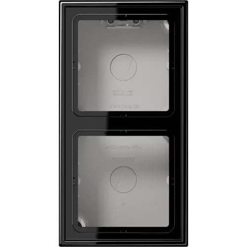 JUNG LS 582 A SW opbouwbak 2-voudig LS990 zwart glans