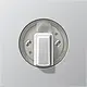 JUNG AL 1941 draaiknop tbv jaloezie of draaischakelaar LS990 aluminium