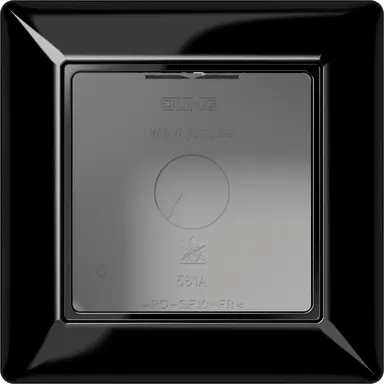 JUNG AS 581 A SW opbouwbak 1-voudig A-range zwart glans