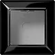 JUNG AS 581 A SW opbouwbak 1-voudig A-range zwart glans