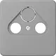 JUNG CD 561 SAT GR centraalplaat coax/sat CD500 grijs