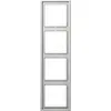 JUNG LS 984 LG afdekraam 4-voudig LS990 lichtgrijs