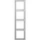 JUNG LS 984 LG afdekraam 4-voudig LS990 lichtgrijs