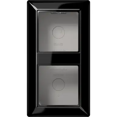 JUNG AS 582 A SW opbouwbak 2-voudig A-range zwart glans