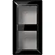 JUNG AS 582 A SW opbouwbak 2-voudig A-range zwart glans
