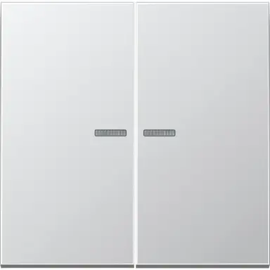 JUNG AL 2995 KO5 schakelwip 2-voudig met controlevenster LS990 aluminium