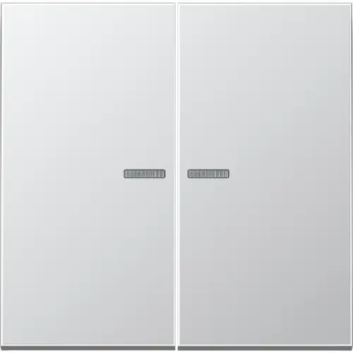 JUNG AL 2995 KO5 schakelwip 2-voudig met controlevenster LS990 aluminium