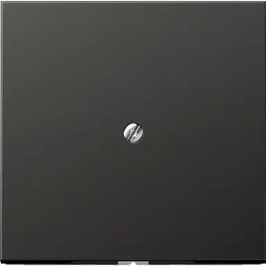 JUNG AL 2990 A AN centraalplaat snoer invoer incl. draagframe LS990 antraciet gelakt aluminium