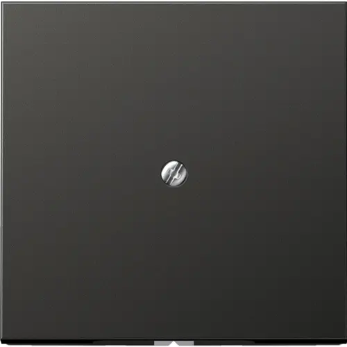 JUNG AL 2990 A AN centraalplaat snoer invoer incl. draagframe LS990 antraciet gelakt aluminium