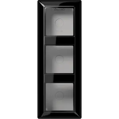 JUNG AS 583 A SW opbouwbak 3-voudig A-range zwart glans