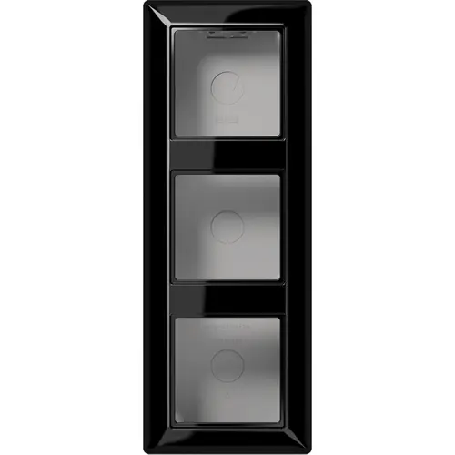 JUNG AS 583 A SW opbouwbak 3-voudig A-range zwart glans