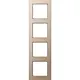 JUNG AC 584 CH afdekraam 4-voudig A Creation champagne