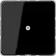 JUNG CD 590 A SW centraalplaat met snoerinvoer en draagring CD500 zwart glans