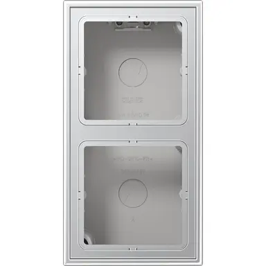 JUNG AL 2582 A-L opbouwbak 2-voudig LS990 aluminium