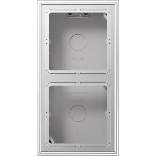 JUNG AL 2582 A-L opbouwbak 2-voudig LS990 aluminium