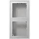 JUNG AL 2582 A-L opbouwbak 2-voudig LS990 aluminium