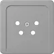 JUNG CD 561 TF GR centraalplaat telefoon 4-polig CD500 grijs