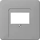 JUNG CD 569 T GR centraalplaat multimedia CD500 grijs