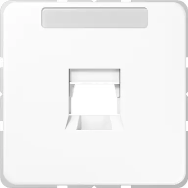 JUNG CD 569-1 WE WW afdekking klikbevestiging met draagring 1-voudig modulair jack CD500 alpine wit