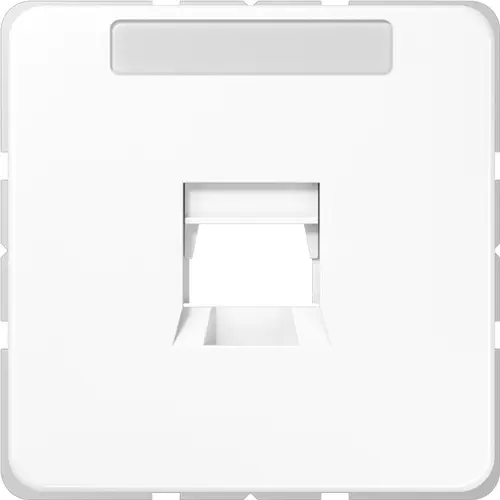 JUNG CD 569-1 WE WW afdekking klikbevestiging met draagring 1-voudig modulair jack CD500 alpine wit
