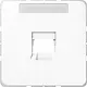 JUNG CD 569-1 WE WW afdekking klikbevestiging met draagring 1-voudig modulair jack CD500 alpine wit