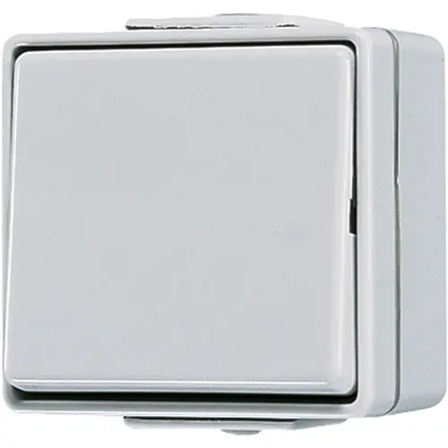 JUNG 606 W wisselschakelaar 10A met onderbak IP44 WG600