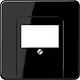 JUNG CD 569 T SW centraalplaat multimedia CD500 zwart glans