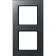JUNG AC 582 BF ANM afdekraam 2-voudig A Creation antraciet mat